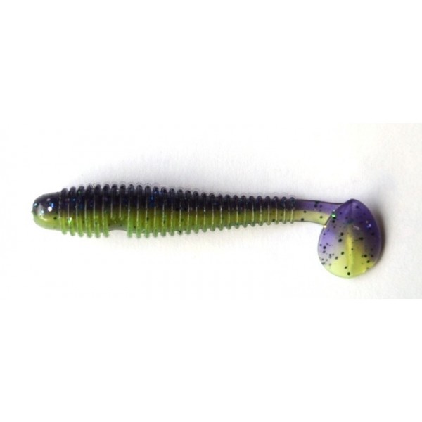 Силіконка для риби, Taipan Slim View Fat, 2,8 дюйма, 8шт/уп, колір №16 Violet chartrease neon